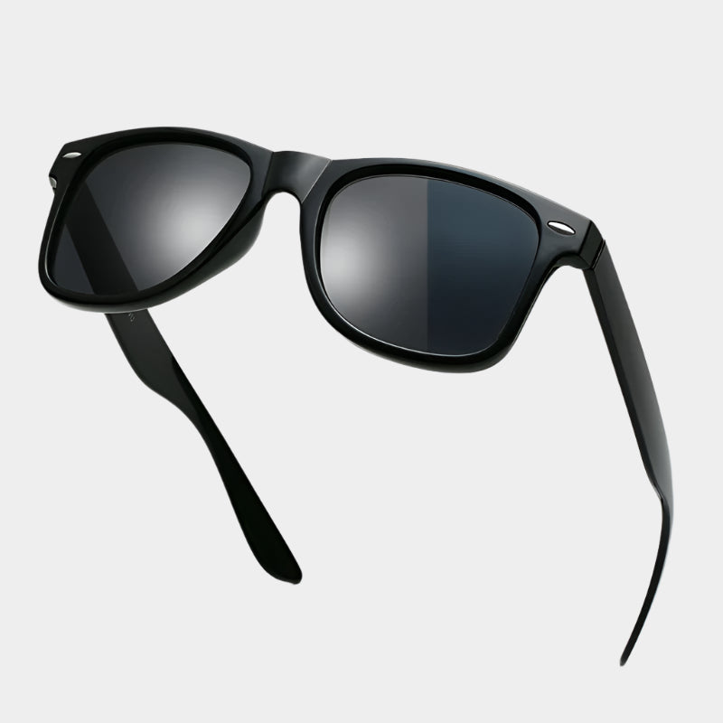 Lunettes de soleil polarisées carrées classiques pour homme - Mode rétro été