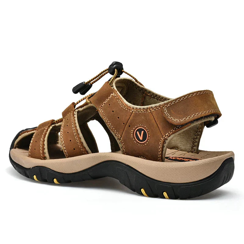Sandales minimalistes à boucle et bout ouvert – Tenue d'été décontractée pour homme