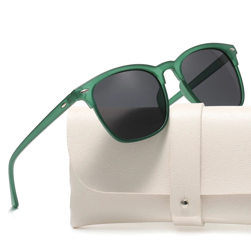 Lunettes de soleil polarisées à monture carrée tendance pour hommes