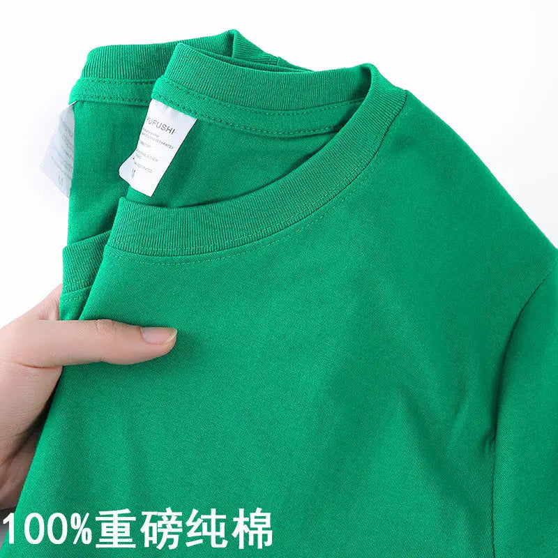 Chemise à col rond ample coton style coréen décontracté été pour hommes