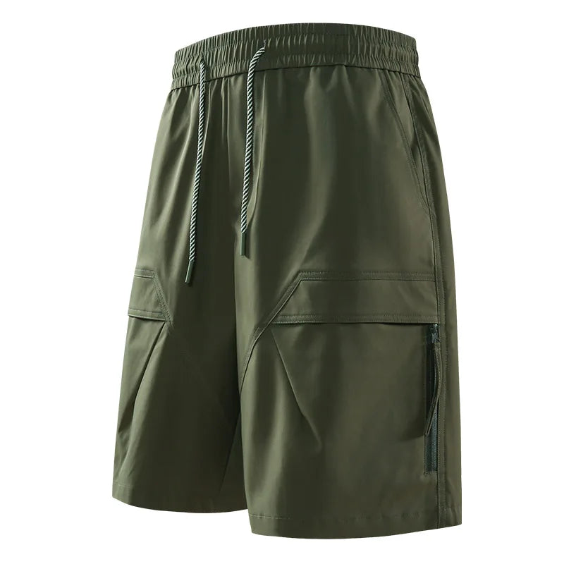 Multipoches short bermuda pour homme – style outdoor, taille élastique