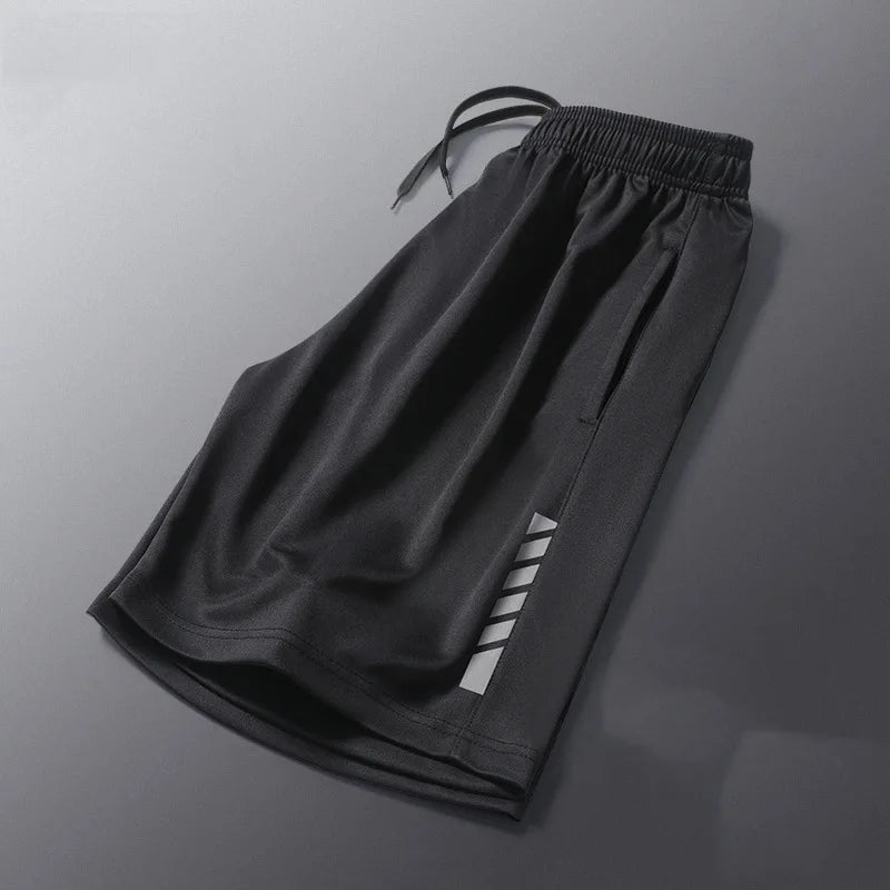 Short de sport ample et respirant à rayures - Entraînement fitness pour homme