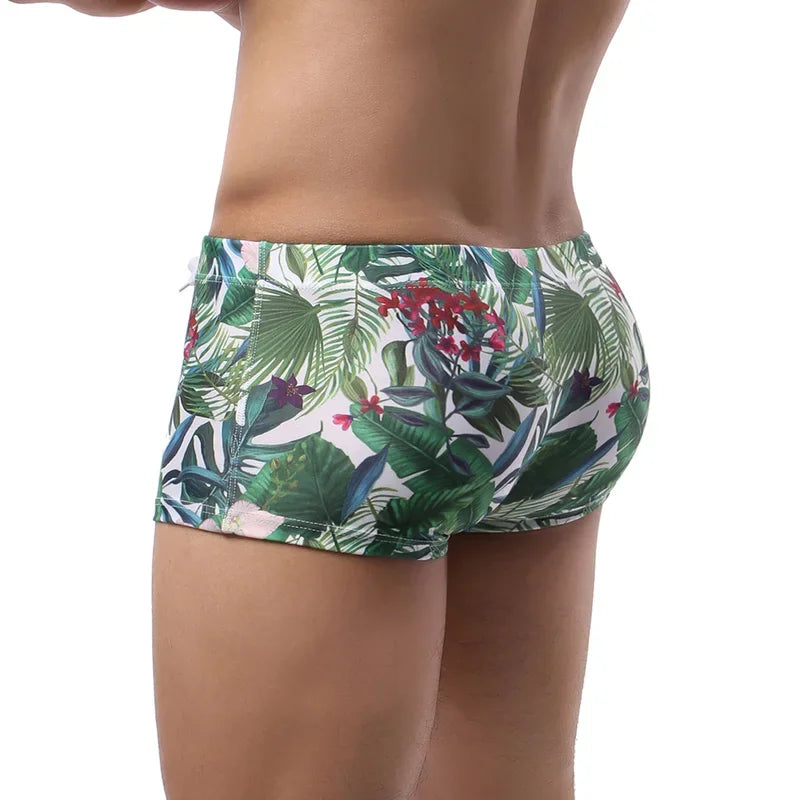 Short courts de bain taille basse pour homme, maillot de bain ajusté