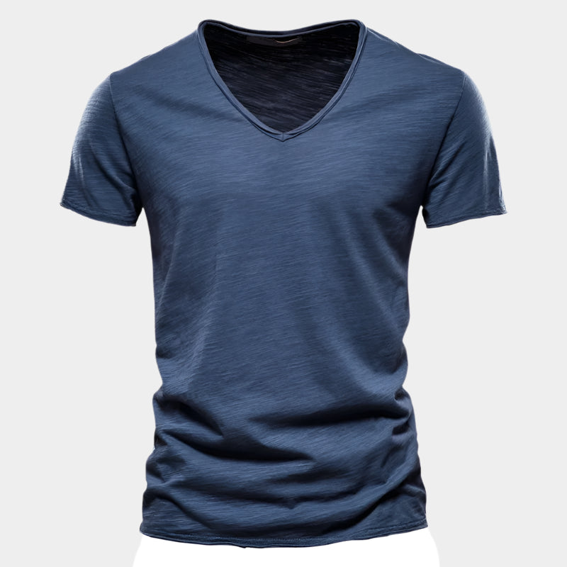 T-shirt d'été en coton respirant pour homme – Coupe décontractée et légère