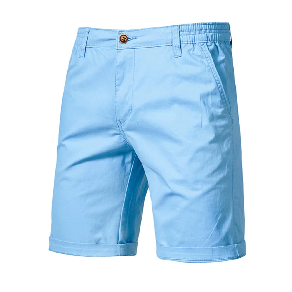 Short décontracté en coton respirant avec cordon de serrage – Gym d'été pour hommes