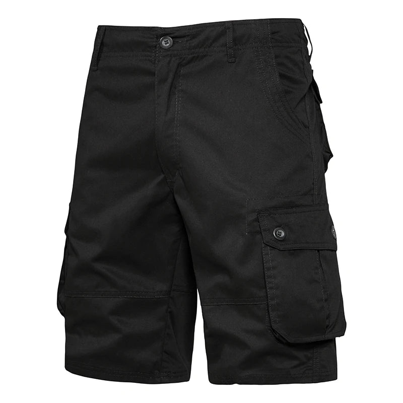 Short cargo confortable en coton avec plusieurs poches pour homme