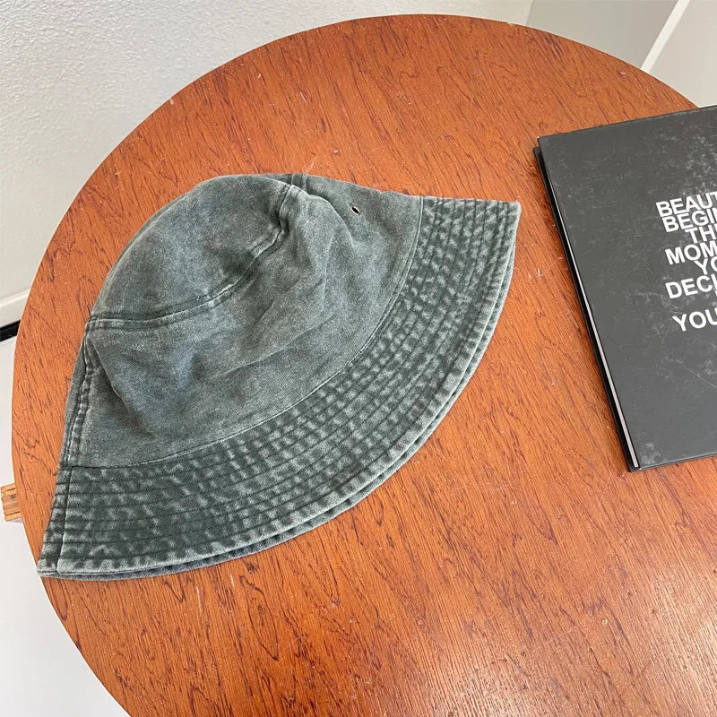 Chapeaux bob en denim délavé – Casquette pour homme avec protection UPF