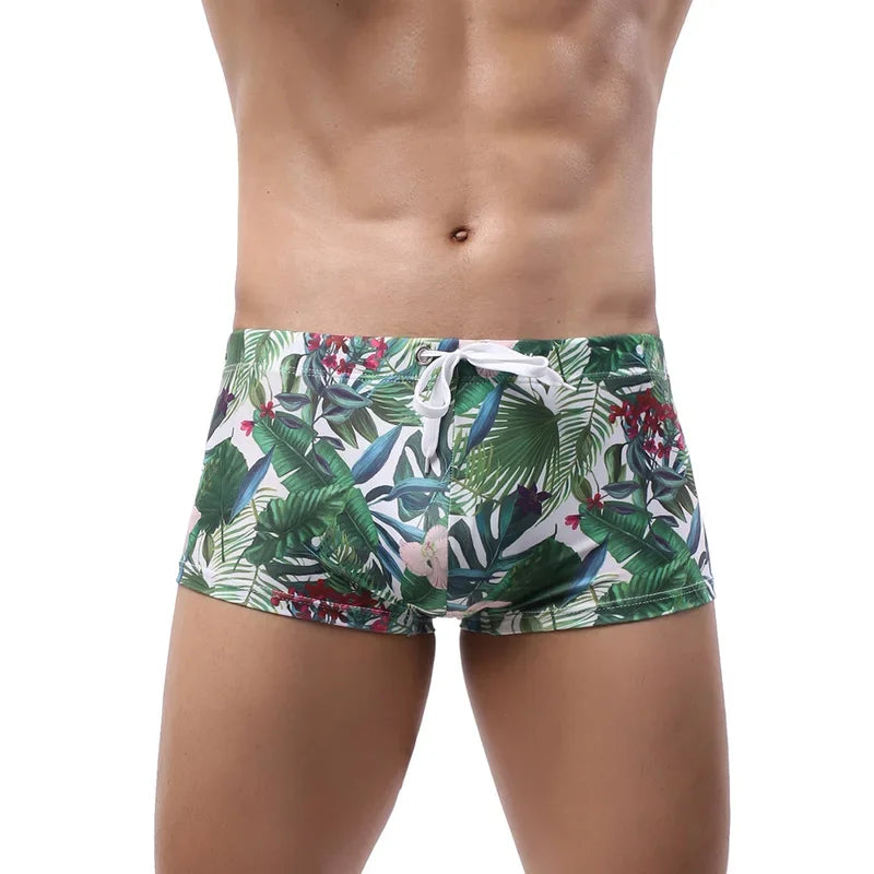 Short courts de bain taille basse pour homme, maillot de bain ajusté