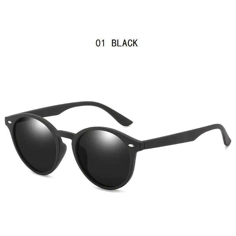 Lunettes de soleil polarisées rondes classiques vintage pour hommes