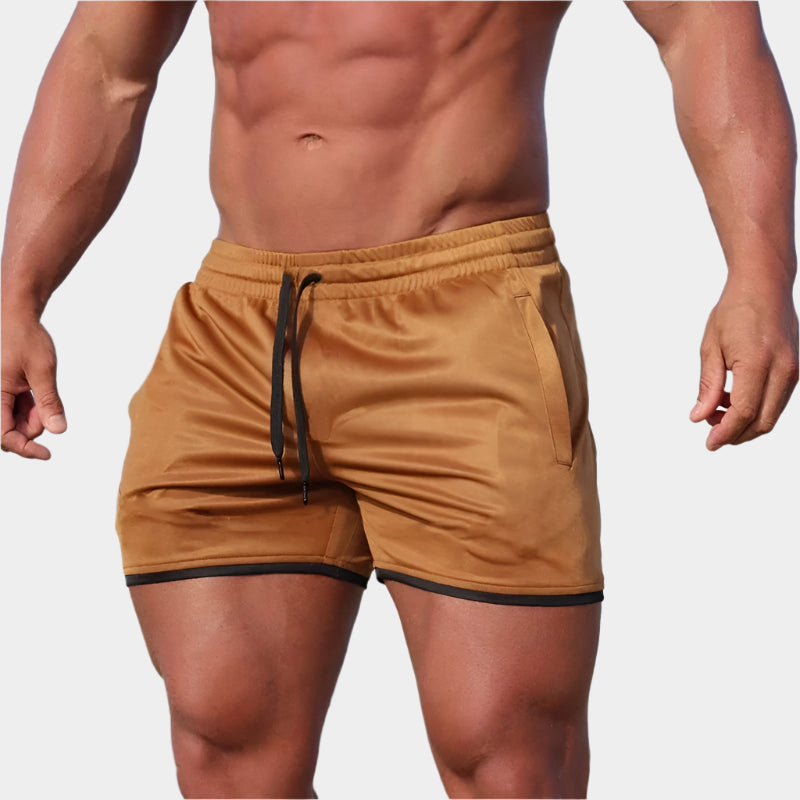 Shorts courts respirants en maille pour hommes - gym, plage, fitness