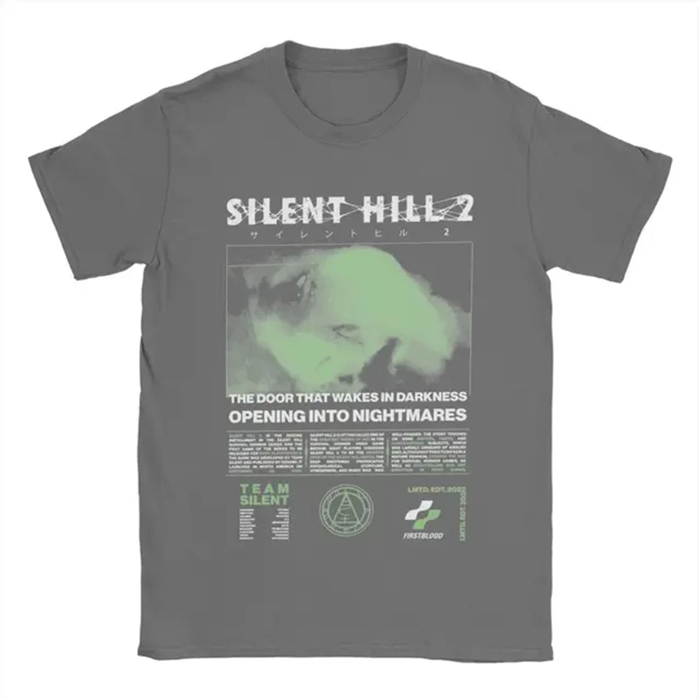 T-shirt en coton à imprimé tête de pyramide Silent Hill 2 pour homme