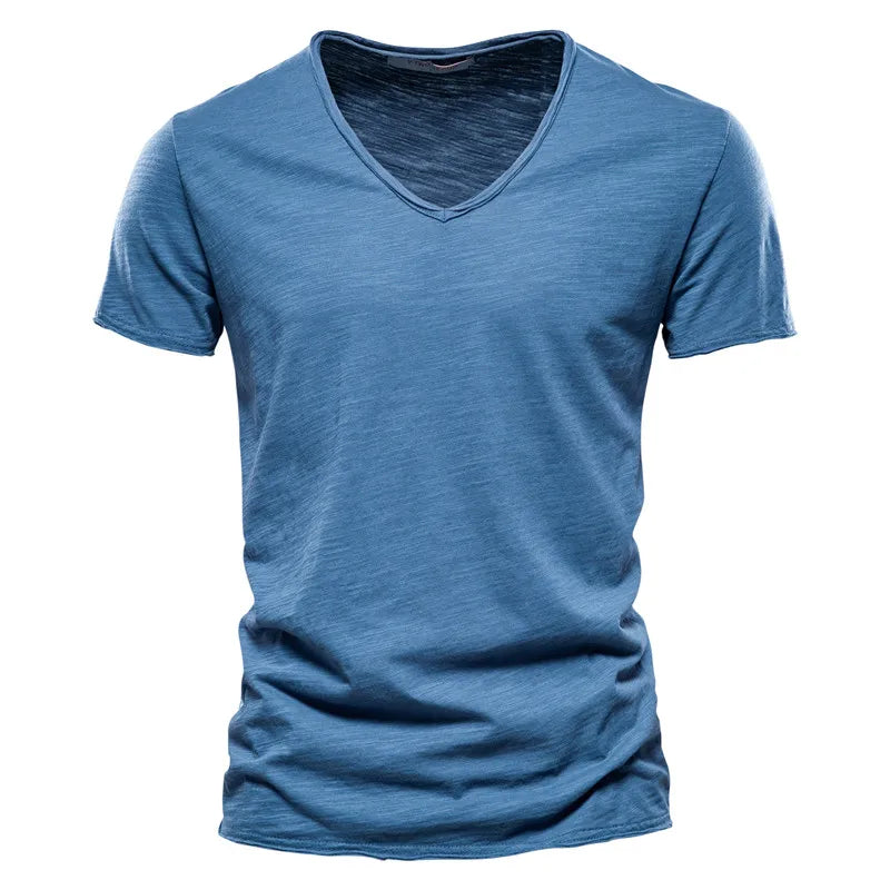 T-shirt d'été en coton respirant pour homme – Coupe décontractée et légère