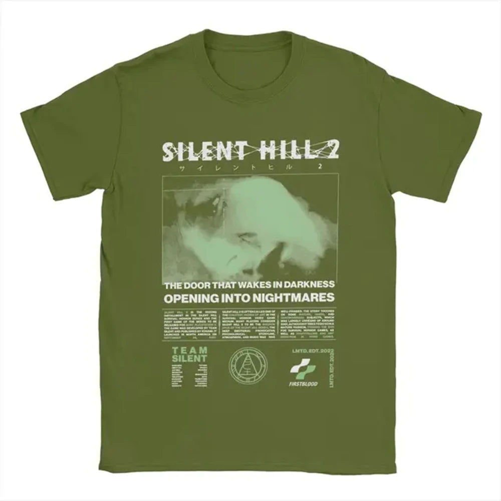T-shirt en coton à imprimé tête de pyramide Silent Hill 2 pour homme