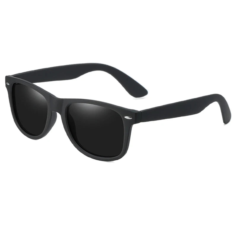 Lunettes de soleil polarisées carrées classiques pour homme - Mode rétro été
