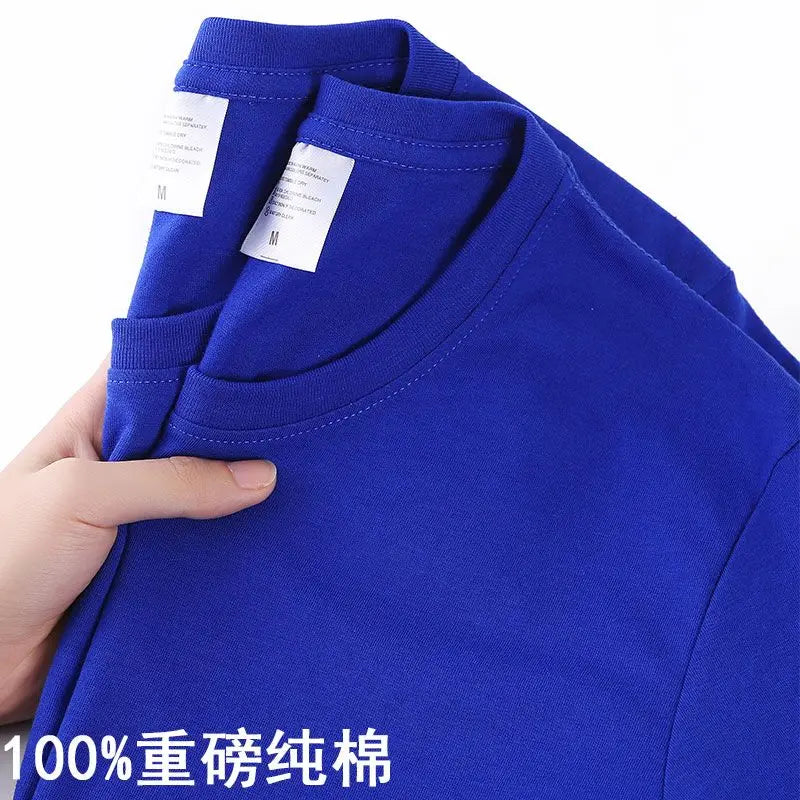 Chemise à col rond ample coton style coréen décontracté été pour hommes