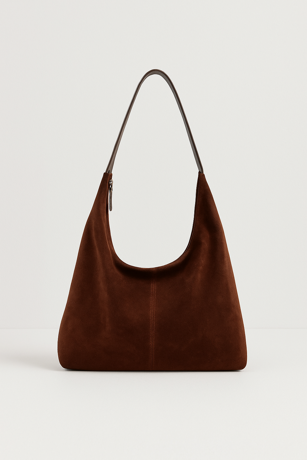 Sac à main pour femme en daim végétalien avec fermeture éclair 1