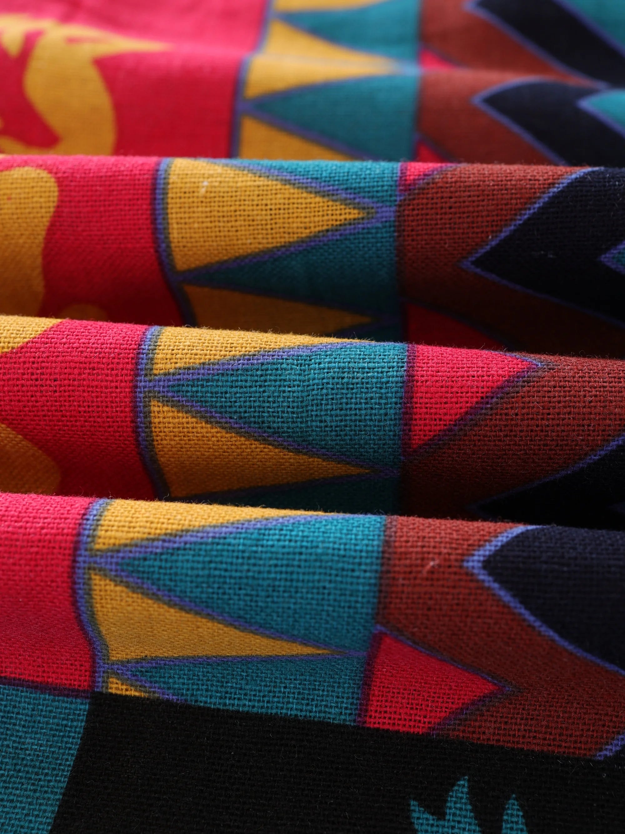 Pantalon de lin léger et décontracté avec cordon de serrage style bohème tribal