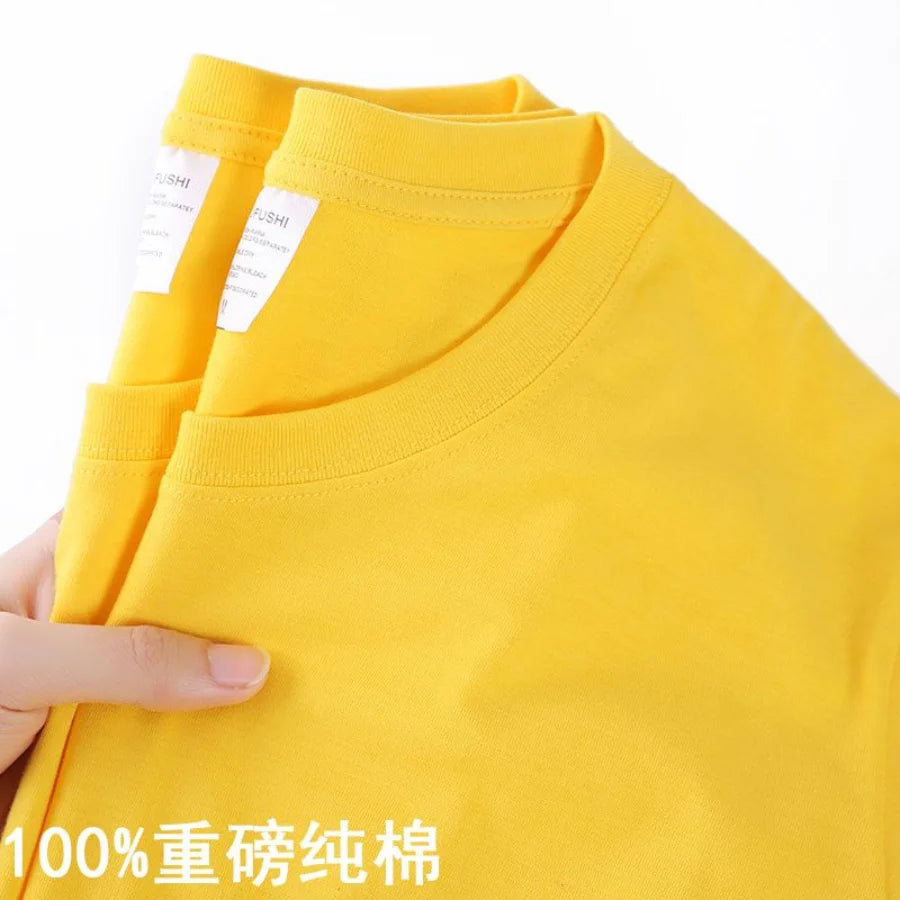 Chemise à col rond ample coton style coréen décontracté été pour hommes