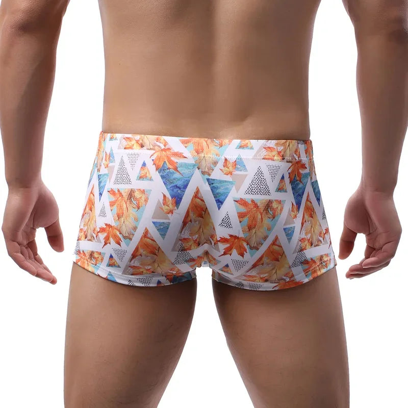 Short courts de bain taille basse pour homme, maillot de bain ajusté