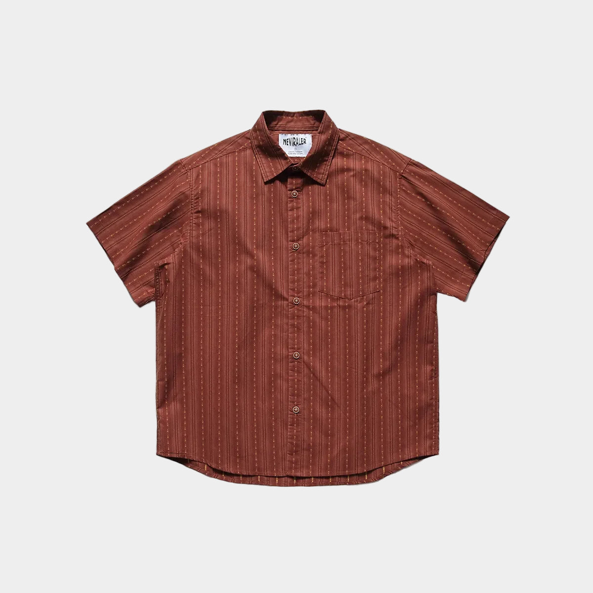 Chemise jacquard à rayures ethniques vintage à motifs chinois pour homme