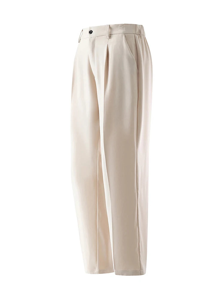 Pantalon ample coréen pour homme – Tenue décontractée d'été semi-large
