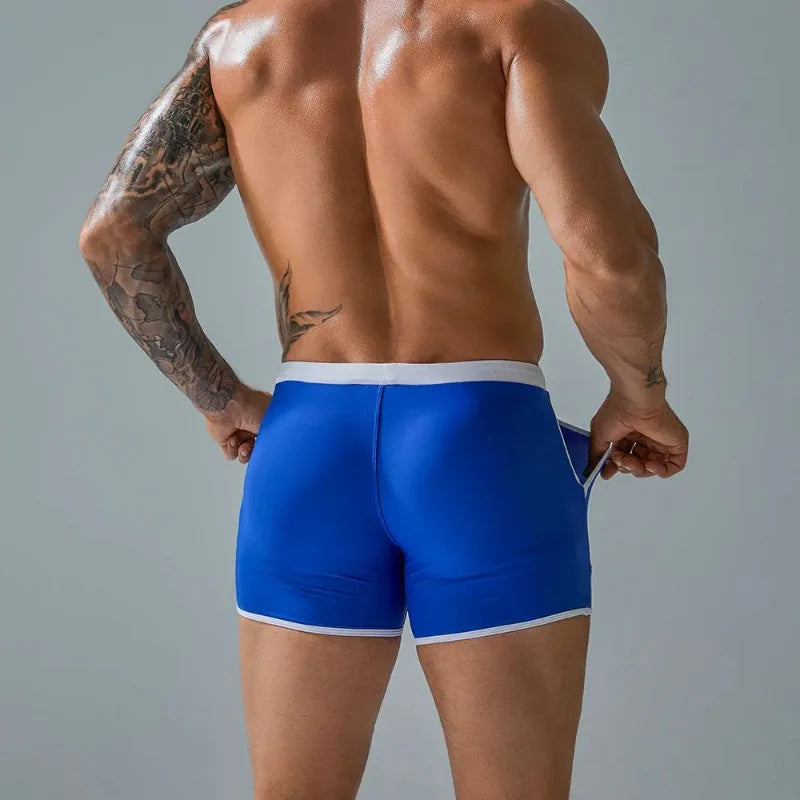 Shorts courts de bain sportif extensible pour homme, idéal pour la plage