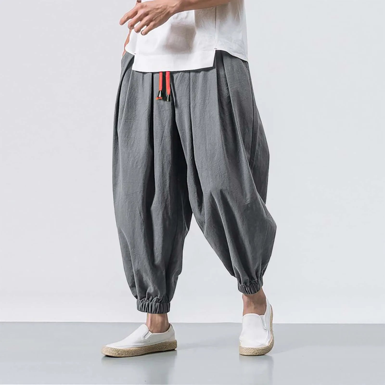 Pantalon de survêtement décontracté ample et ample pour homme