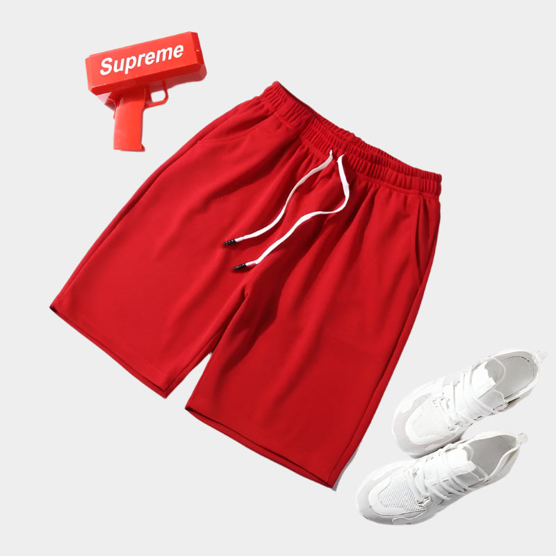 Short de sport à taille élastique et séchage rapide avec maille pour homme