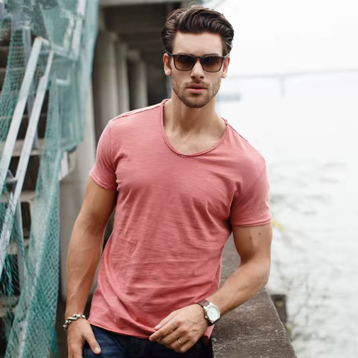 Chemise d'été en coton pour homme – Légère, respirante et confortable