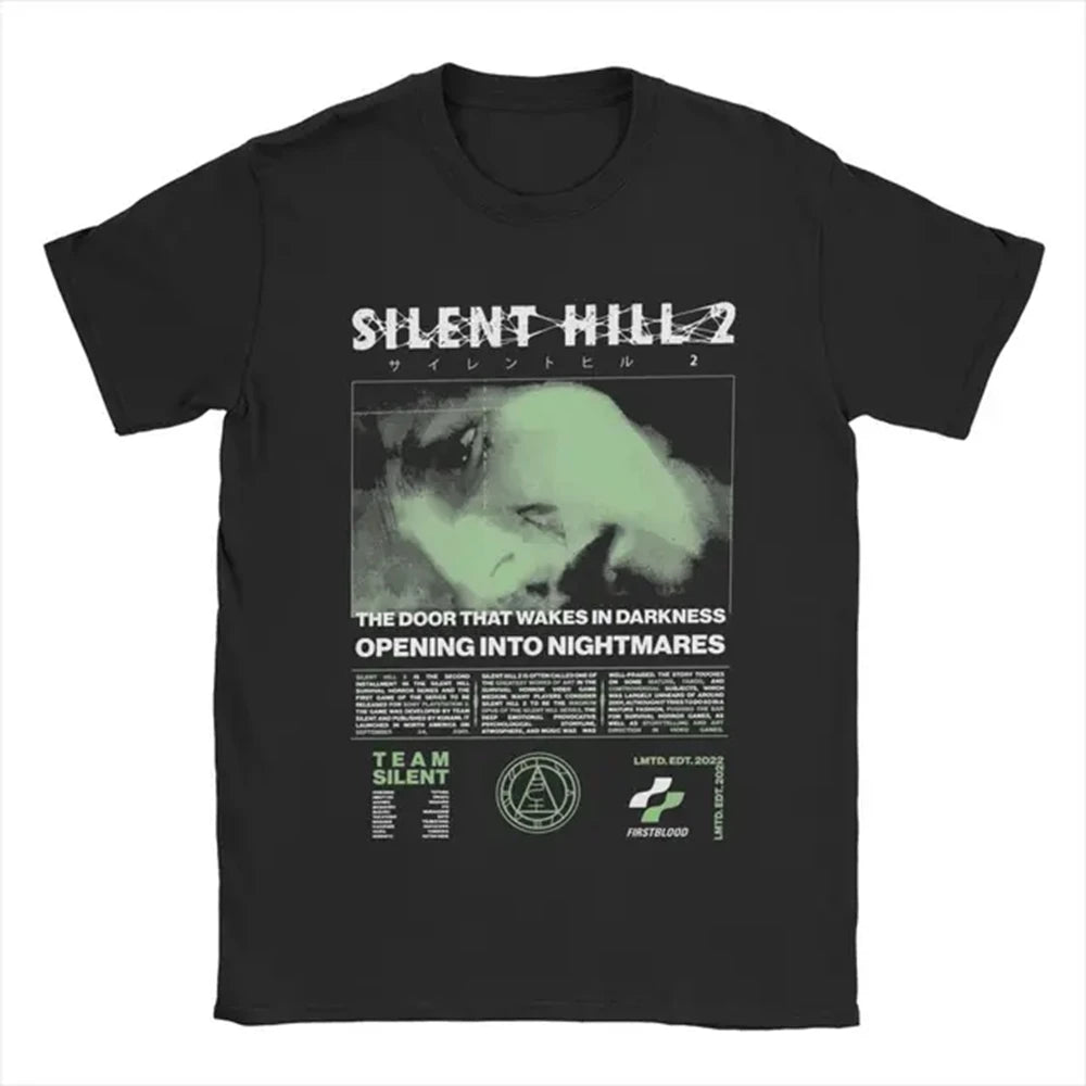 T-shirt en coton à imprimé tête de pyramide Silent Hill 2 pour homme