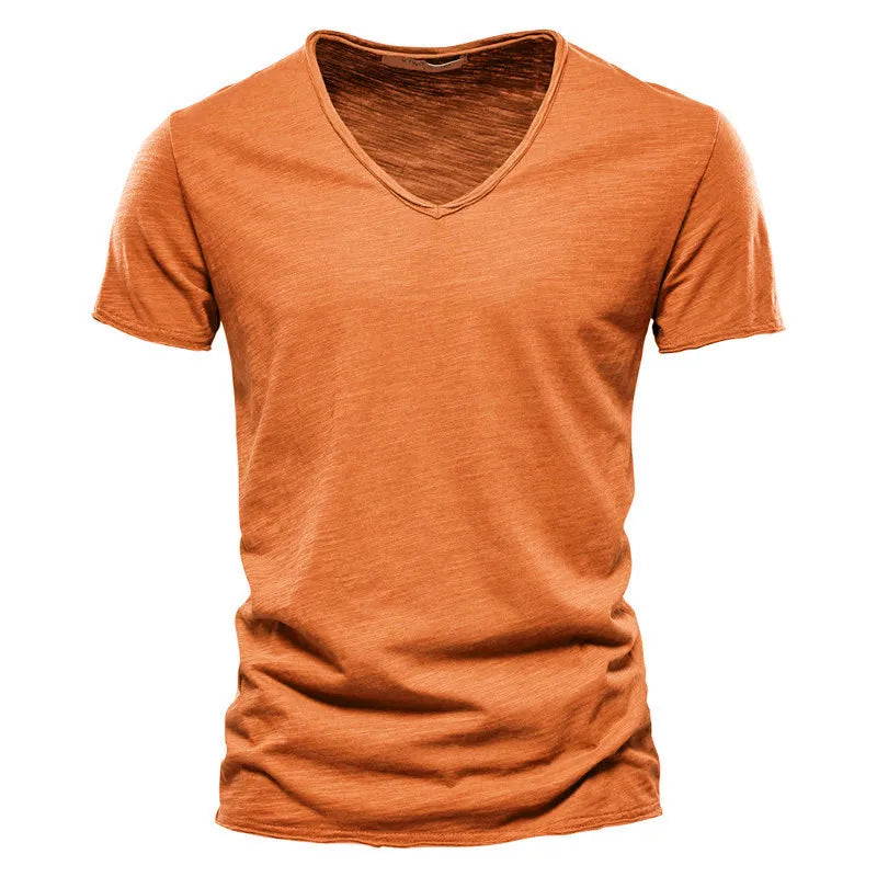 T-shirt d'été en coton respirant pour homme – Coupe décontractée et légère