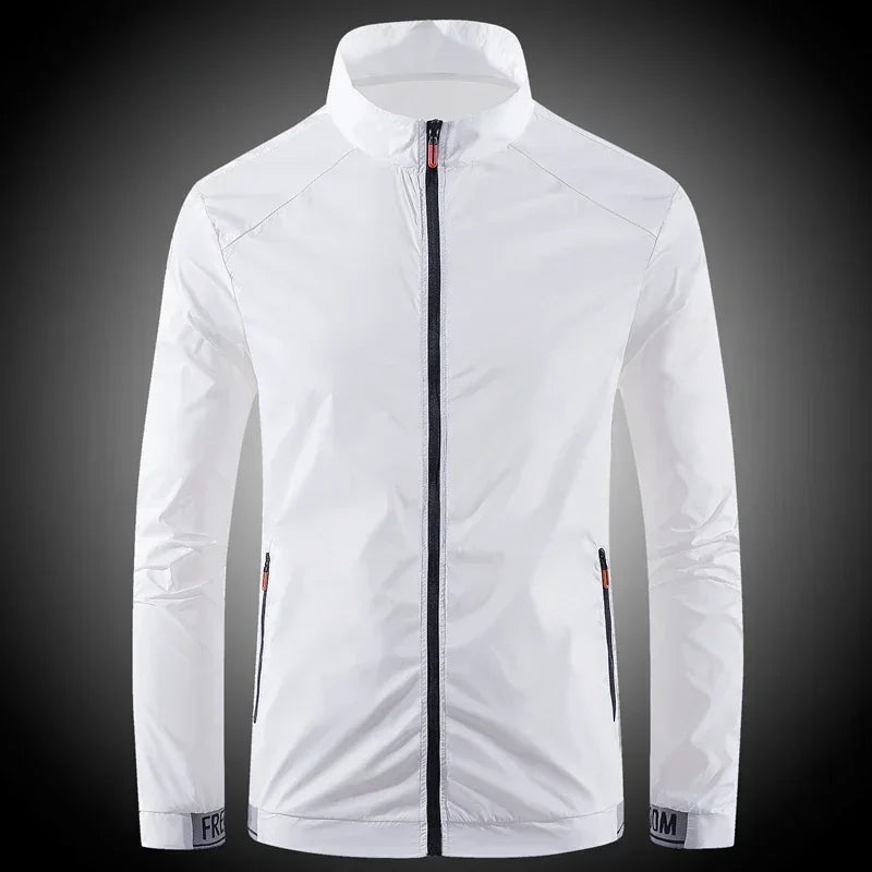 Veste coupe-vent respirante et imperméable pour homme - Protection UV été