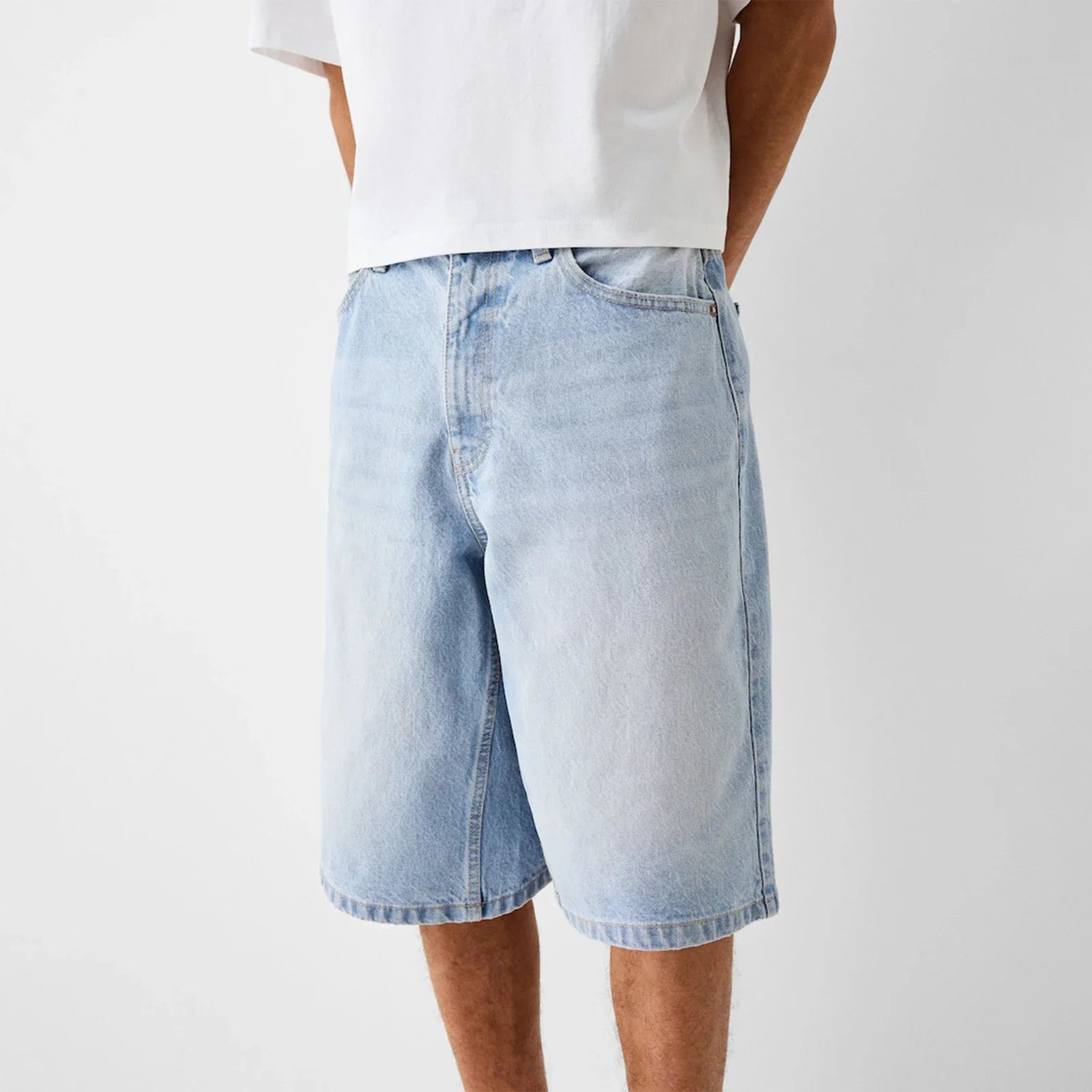Jorts ample et décontracté pour homme - Jean large shorts