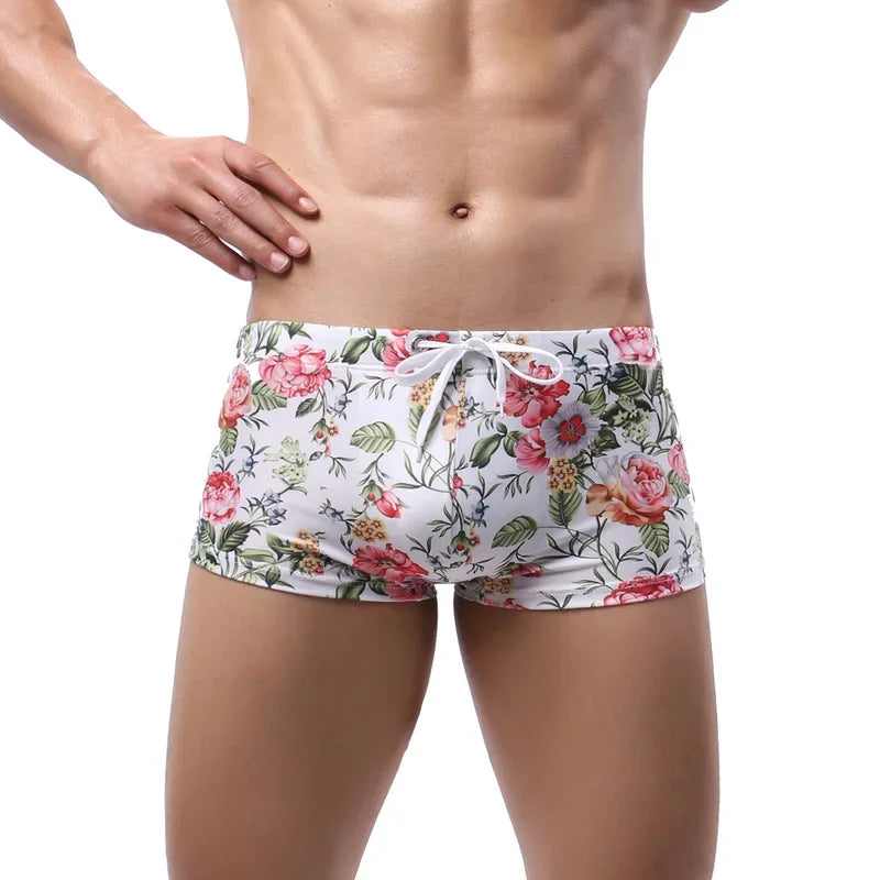 Short courts de bain taille basse pour homme, maillot de bain ajusté