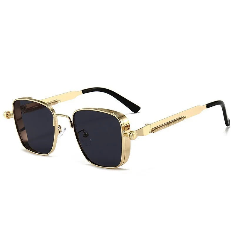 Lunettes de soleil polarisées à monture métallique avec protection UV pour hommes