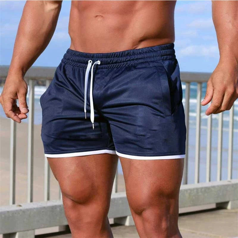 Shorts courts respirants en maille pour hommes - gym, plage, fitness