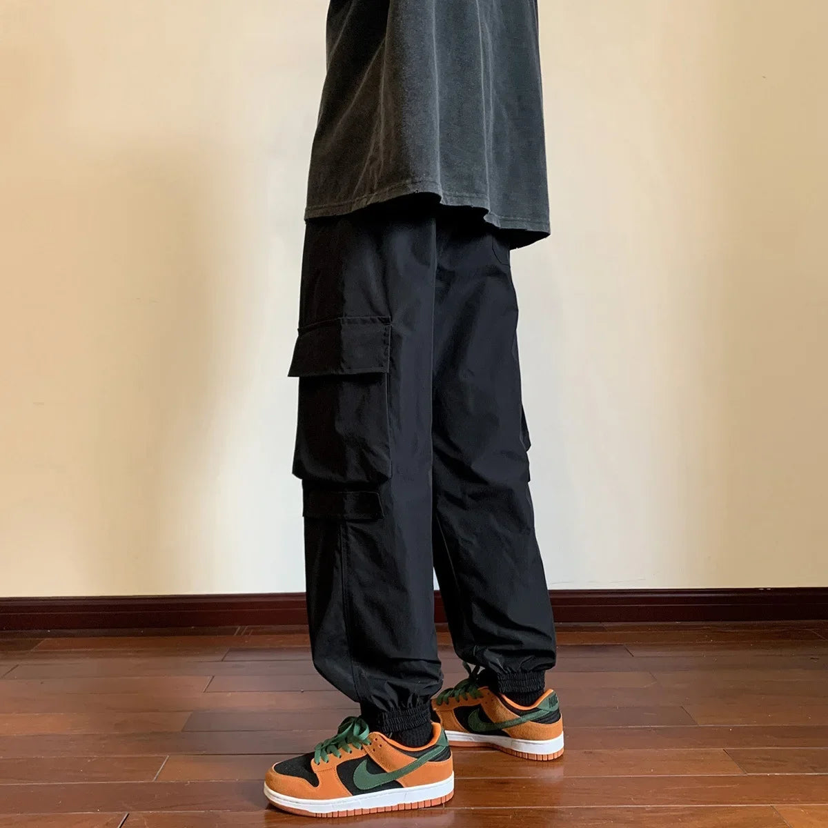 Pantalon cargo multipoches style parachutiste pour homme - vêtements de sport et de travail