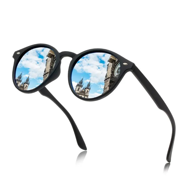 Lunettes de soleil polarisées rondes classiques vintage pour hommes