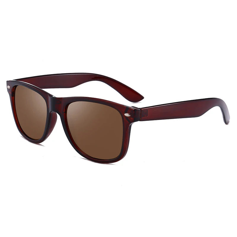 Lunettes de soleil polarisées carrées classiques pour homme - Mode rétro été