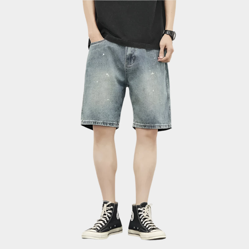 Jorts amples de style rétro américain avec des détails streetwear tendance