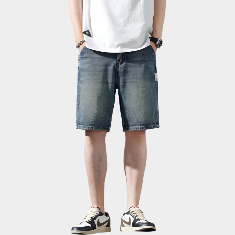 Loose short bermuda pour homme – coupe décontractée en jean denim
