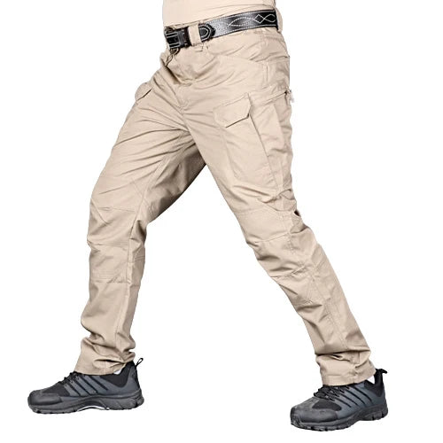 Pantalon cargo tactique multi-poches, style militaire/combat pour homme