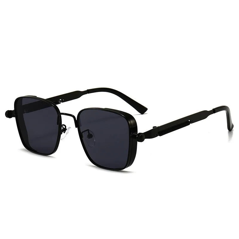 Lunettes de soleil polarisées à monture métallique avec protection UV pour hommes