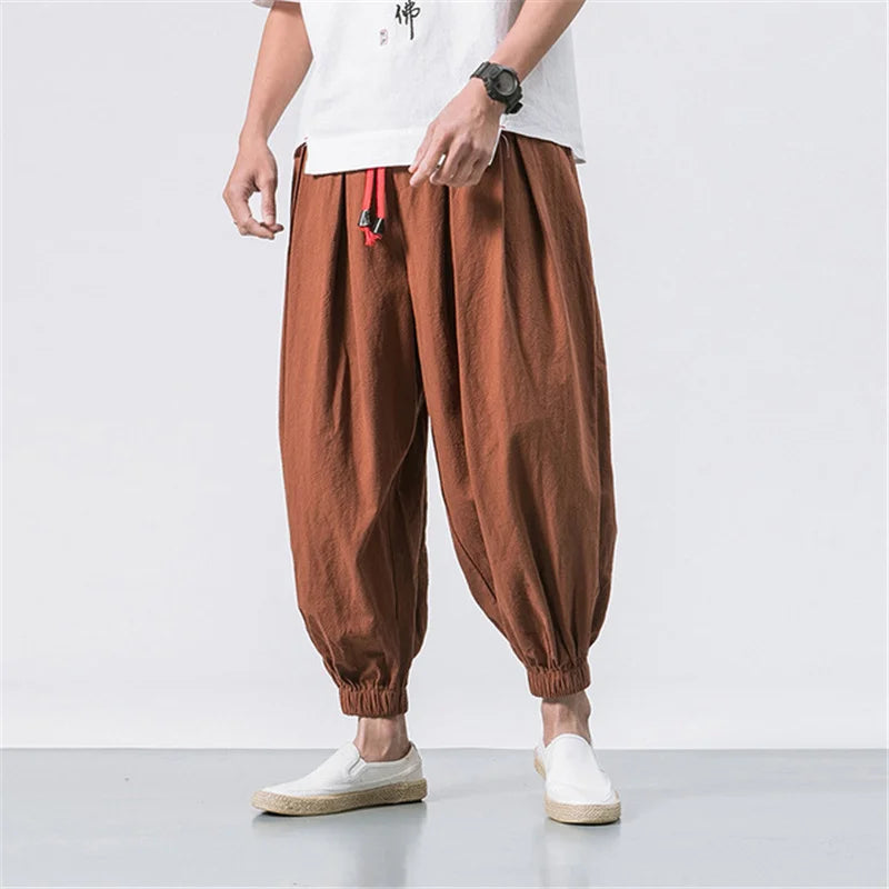 Pantalon de survêtement décontracté ample et ample pour homme