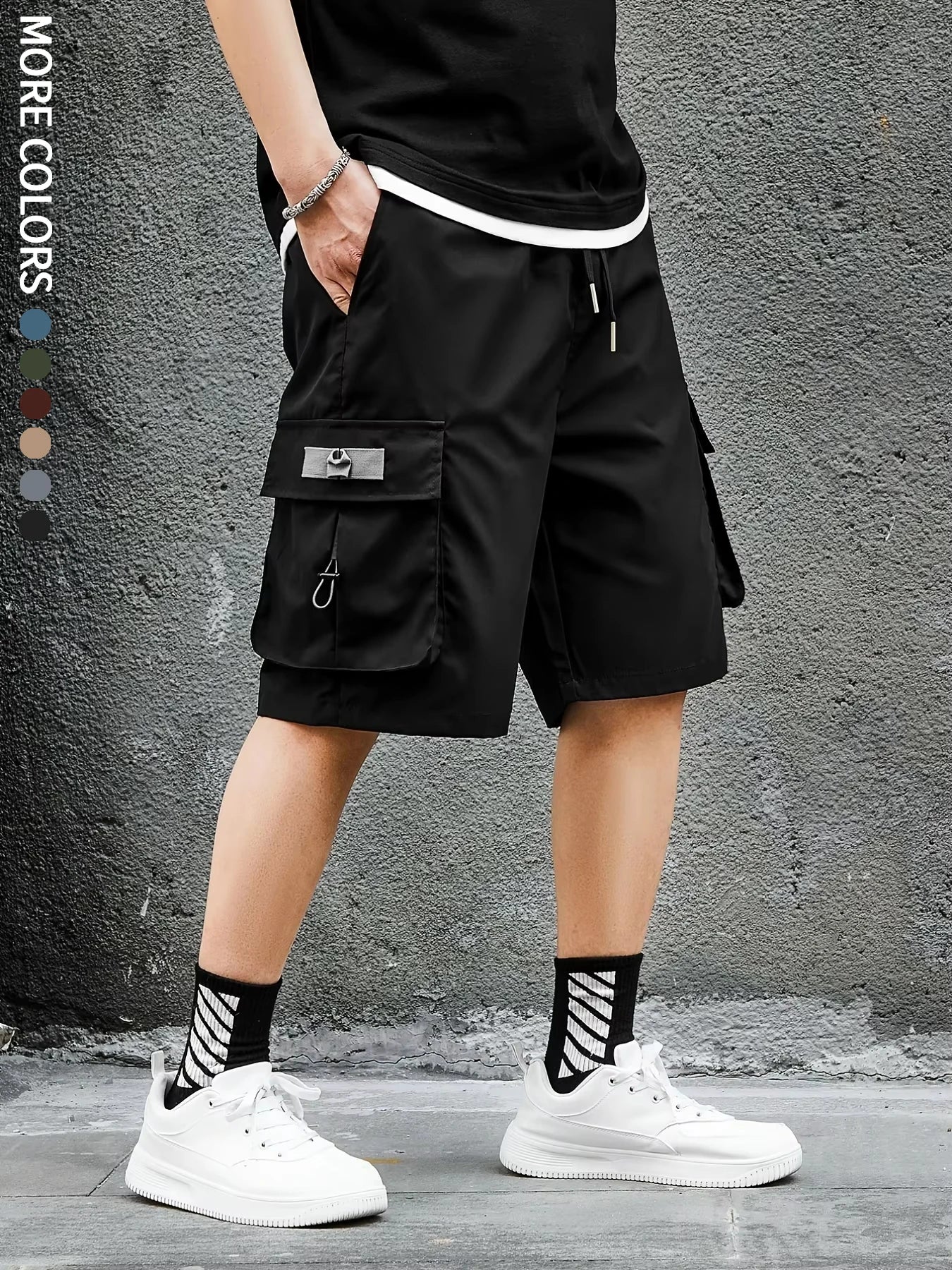 Short cargo d'extérieur à séchage rapide avec grandes poches – Voyage pour homme