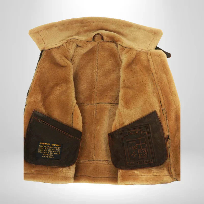 Thomas | Blouson aviateur exclusif à col en fourrure - 7