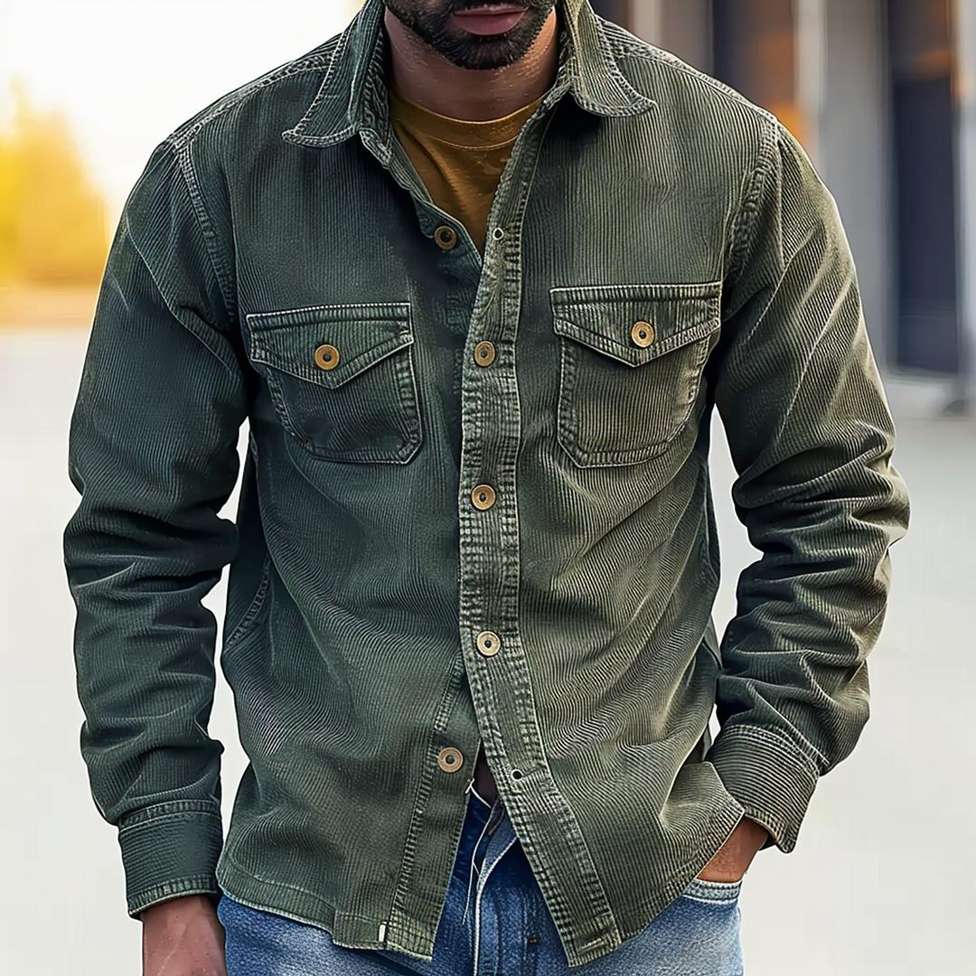 Ugo - Chemise utilitaire pour homme avec poches, alliant praticité et style