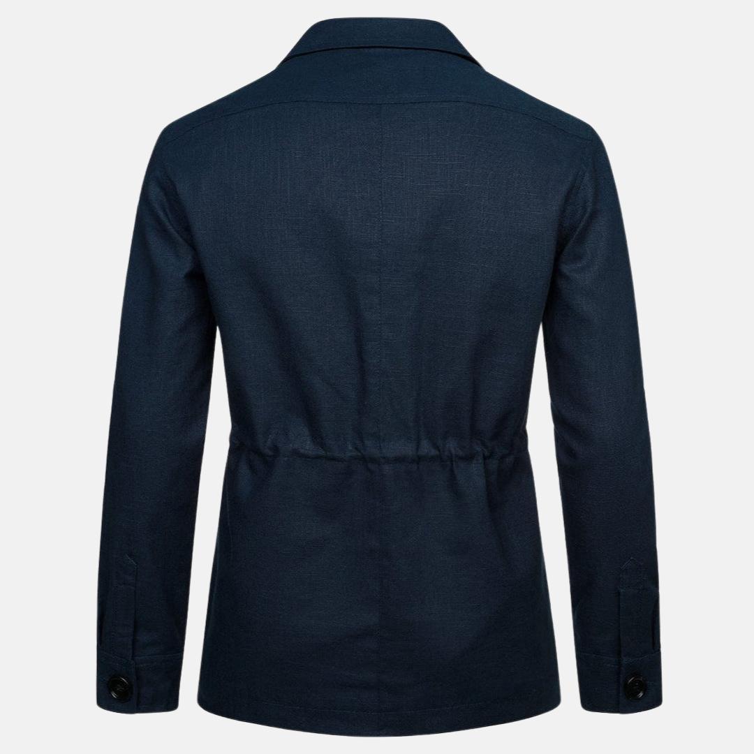 Veste en lin multi-poches – Style décontracté d'été pour homme