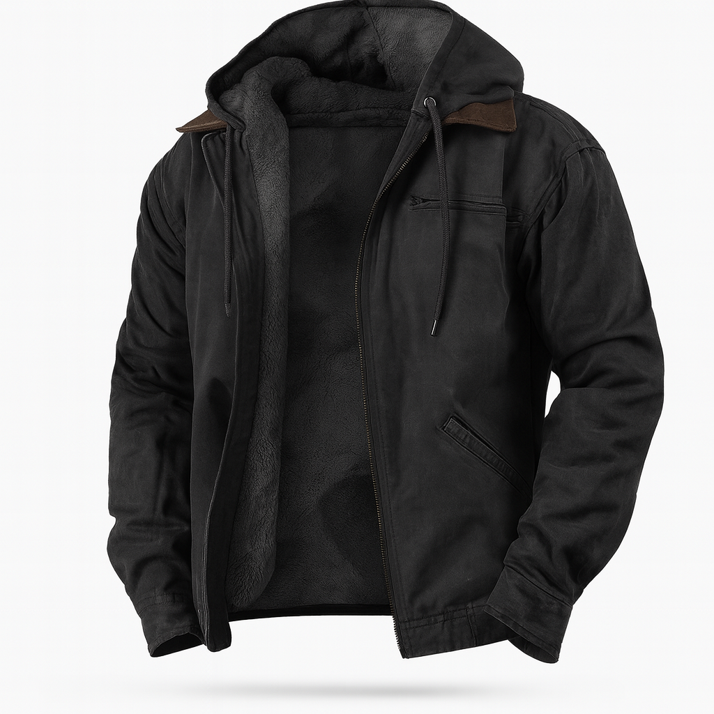 Veste à capuche pour homme en coton, style classique 3