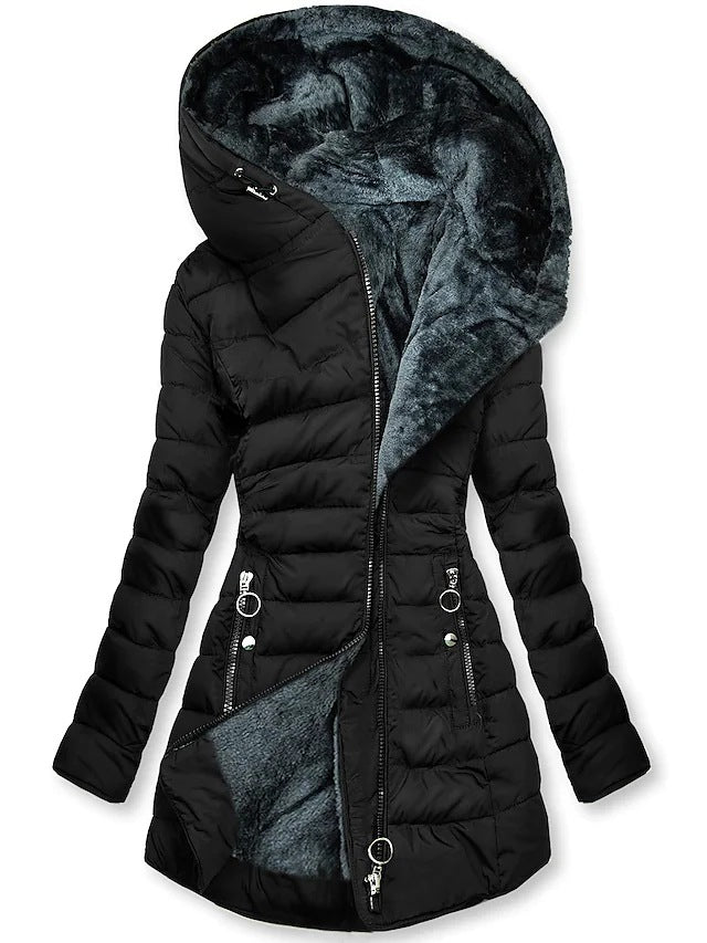 Veste d'hiver longue et confortable pour femme 2